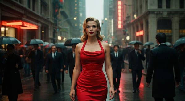 La Mujer del Vestido Rojo: La Batalla en la Matrix Moderna
